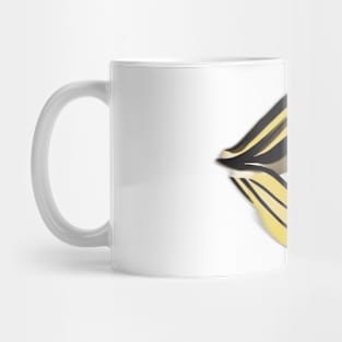 Golden Abstract Eye Design No. 541 Mug